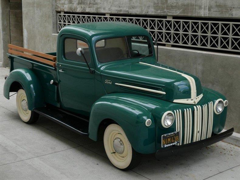 1946 Ford Stepside Shortbed 1/2 Ton 999 Miles Green Pickup / Truck Flat