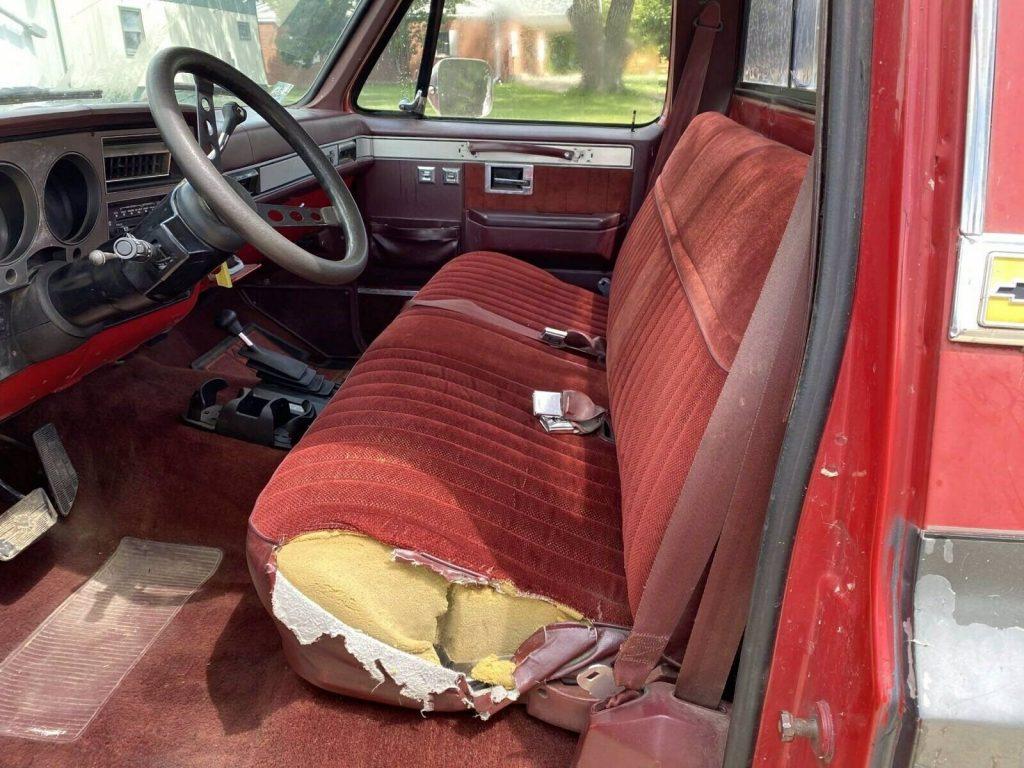 1985 Chevrolet K10 Silverado Red Pickup